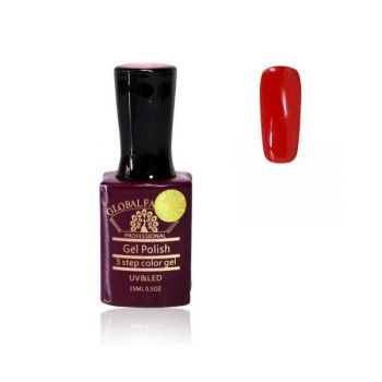 Oja semipermanenta, Global Fashion, Premium, 15ml, Rosu 156