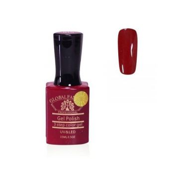 Oja semipermanenta, Global Fashion, Premium, 15ml, Rosu bordo 010 ieftina