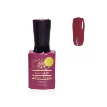 Oja semipermanenta, Global Fashion, Premium, 15ml, Rosu bordo 051 ieftina