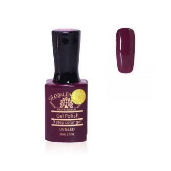 Oja semipermanenta, Global Fashion, Premium, 15ml, Rosu bordo 107