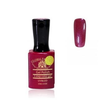 Oja semipermanenta, Global Fashion, Premium, 15ml, Roz violet 025 de firma originala