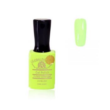 Oja semipermanenta, Global Fashion, Premium, 15ml, Verde neon 162 de firma originala