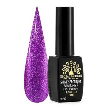 Oja semipermanenta, Global Fashion, Shine Spectrum, 8 ml, Violet 320