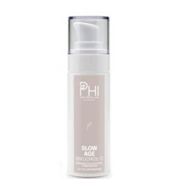 Ser Lifting anti-rid pentru ten matur Bakuchiol and Vitamin C Slow Age Cream Serum PHI Cosmetics, 30ml de firma original