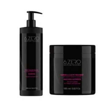 Set 6.Zero Post Color Salon, Sampon post color 1000 ml, Masca post color 1000 ml