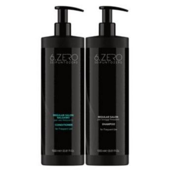 Set 6.Zero Regular Salon, Sampon pentru uz zilnic 1000ml, Balsam pentru uz zilnic 1000ml