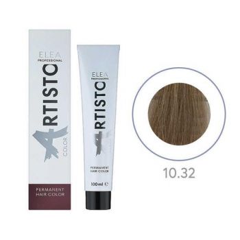 Vopsea permanenta pentru par Elea Professional Artisto Color, 10/32 Blond deschis auriu violet, 100 ml de firma originala