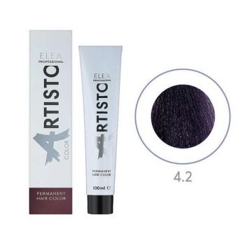 Vopsea permanenta pentru par Elea Professional Artisto Color, 4/2 Saten violet, 100 ml de firma originala