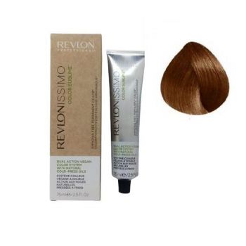 Vopsea Vegana Demi-permanenta - Revlon Professional Color Sublime by Revlonissimo Ammonia Free Permanent Color, nuanta 7.41 Medium Chestnut Ash Blonde, 75 ml ieftina