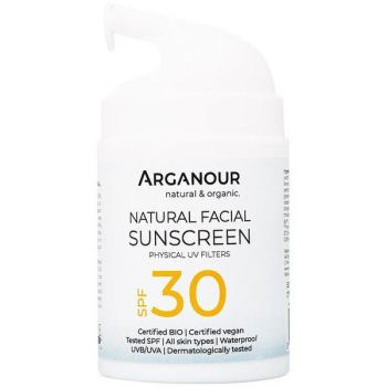 Crema BIO cu Protectie Solara - Arganour Sunscreen SPF 30, 50ml