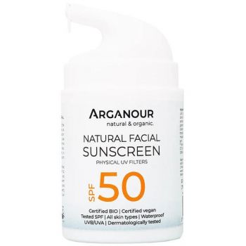 Crema BIO cu Protectie Solara - Arganour Sunscreen SPF 50, 50ml