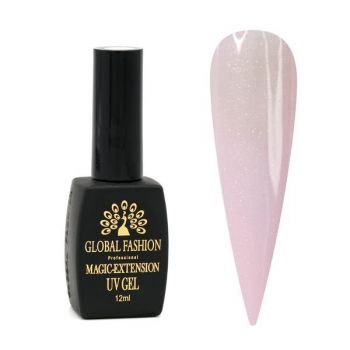 Gel UV pentru constructie, Global Fashion, Magic Extension, 12 ml, cu glitter, G03 la reducere