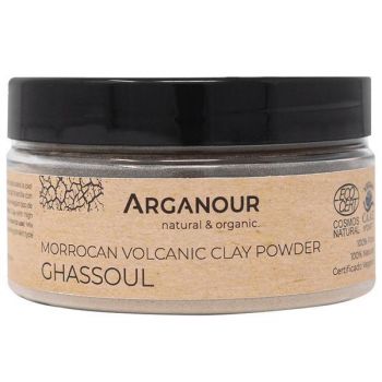Masca BIO cu argila vulcanica - Arganour Ghassoul Clay Face Mask Powder, 100g