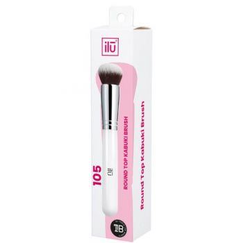 Pensula pentru aplicarea pudrei Ilu Round Top Kabuki Brush, 1buc la reducere