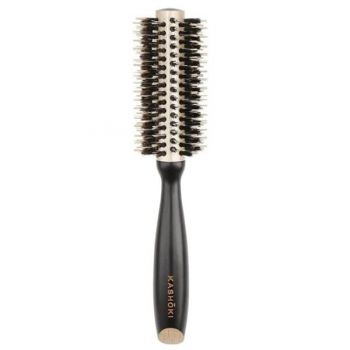 Perie de Par Rotunda pentru Coafat - Kashoki Hair Brush Natural Beauty, 18 mm, 1 buc la reducere