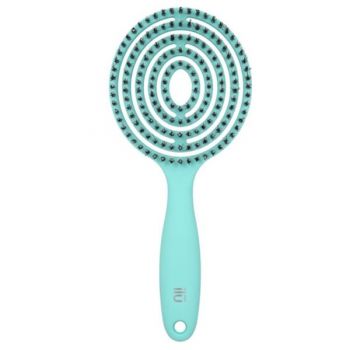 Perie de par turcoaz Ilu Hr Brush Lollipop Ocean la reducere