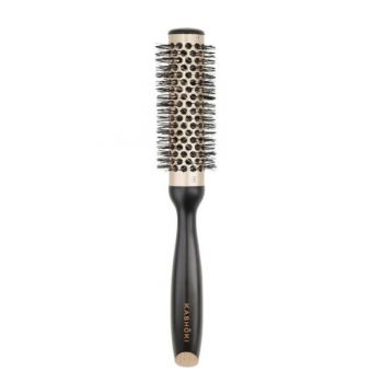 Perie de Par Rotunda pentru Coafat - Kashoki Hair Brush Essential Beauty, 25 mm, 1 buc