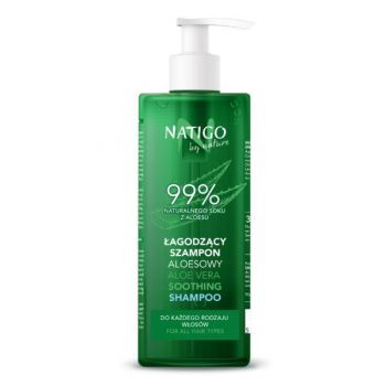 Sampon calmant Natigo By Nature cu aloe vera Aloe Line 99% natural ingredients, 400ml