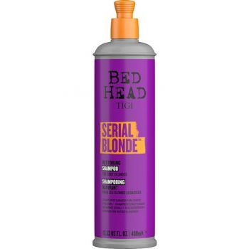 Sampon pentru par blond vopsit - Tigi Bed Head Serial Blonde Restoring Shampoo, 400ml