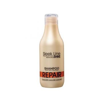 Sampon reparator Stapiz Sleek Line pentru par deteriorat, 300ml