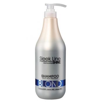 Sampon Sleek Line Blond - contine pigment neutralizant albastru, 1000ml de firma original