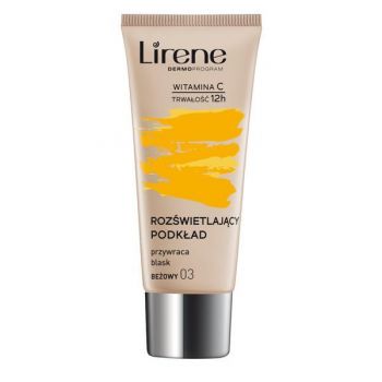 Fond de ten iluminator cu vitamina C si E 03 Beige, 30ml