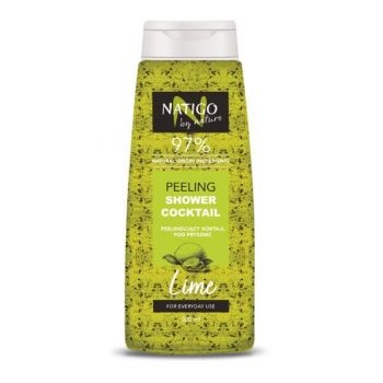 Gel de dus exfoliant Natigo By Nature cu extract de lime - 97% natural ingredients, 300ml
