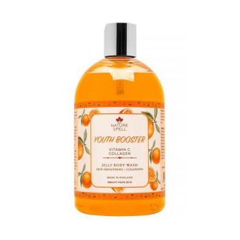 Gel de Dus Hranitor & Detoxifiant - Nature Spell Vitamin C + Collagen Body Wash, 500 ml