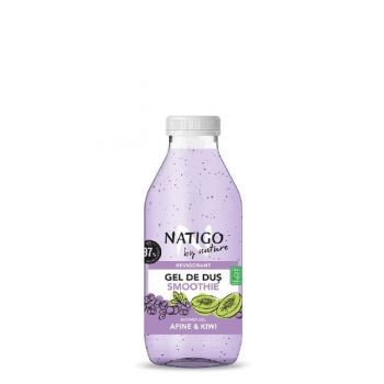 Gel de dus Natigo By Nature Smoothie - Afine si Kiwi 97% ingrediente naturale, 400ml