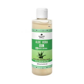 Gel Hidratant cu 99% Aloe Pur - Nature Spell Aloe Vera Gel, 200 ml