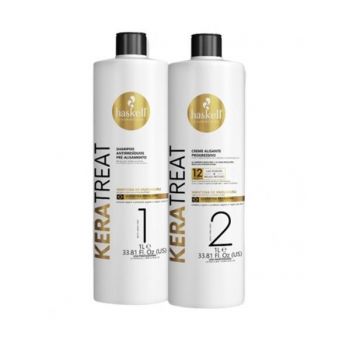 Kit Indreptare Progresiva a parului Keratreat (Sampon Si Crema Indreptare), Haskell, 1L+1L de firma original