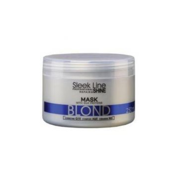 Masca Blond Sleek Line contine pigment neutralizant albastru, 250ml ieftina