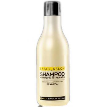 Sampon Basic Salon cu Cheratina pentru par deteriorat, 1000ml