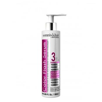 Ser concentrat pentru protectia culorii parului vopsit Color Flash Somnis Hair, 180 ml ieftin