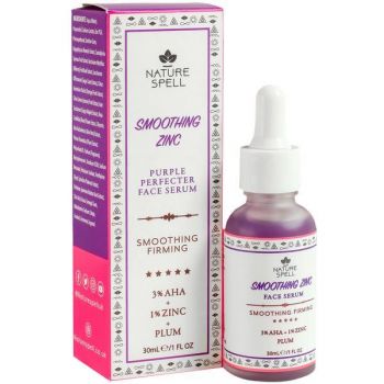 Ser Exfoliant cu Aha & Zinc - Nature Spell Smoothing Face Serum, 30 ml ieftin