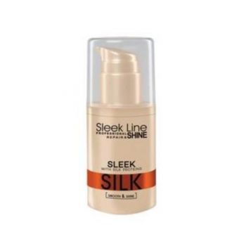 Ulei Reparator Sleek Line cu proteine din matase, 30ml ieftin