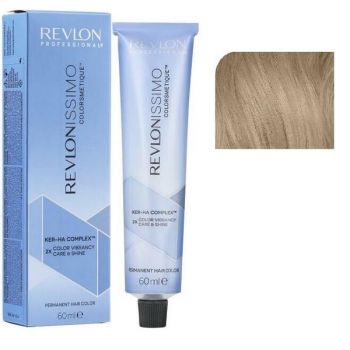 Vopsea Permanenta - Revlon Professional Revlonissimo Colorsmetique Ker-Ha Complex Permanent Hair Color, nuanta 8.12 Light Ash Iridescent Blonde, 60ml ieftina