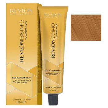 Vopsea Permanenta - Revlon Professional Revlonissimo Colorsmetique Ker-Ha Complex Permanent Hair Color, nuanta 8.34 Light Golden Copper Blonde, 60ml ieftina