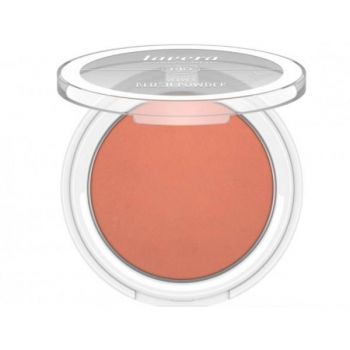 Fard de Obraz Bio Velvet Blush Powder Lavera, nuanta Rosy Peach 01, 5g