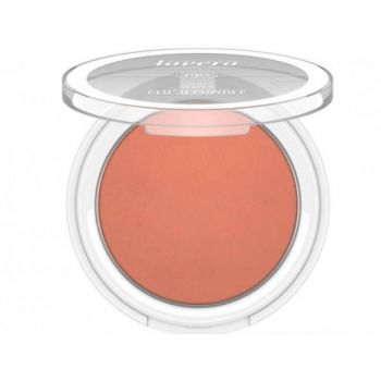 Fard de Obraz Bio Velvet Blush Powder Lavera, nuanta Rosy Peach 01, 5g ieftin