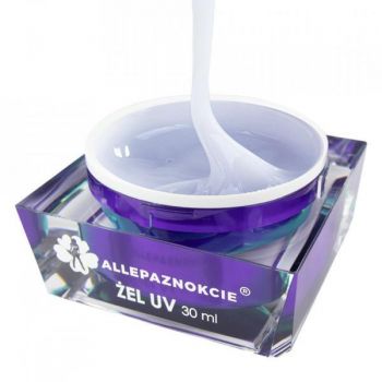 Gel UV Allepaznokcie Jelly Pearl White Glitter Gel UV 50 ml (alb laptos cu sclipici fin ) ieftin