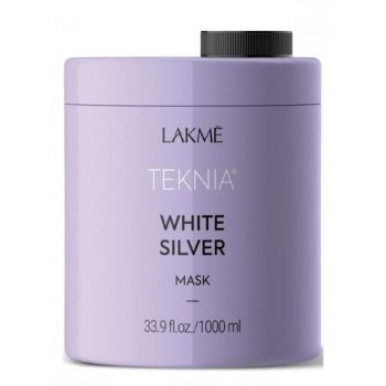 Masca coloranta pentru par blond, Lakme Teknia, White Silver Treatment, 1000ml