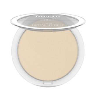 Pudra Compacta Bio - Lavera Satin Powder, nuanta Medium 02, 9.5 g