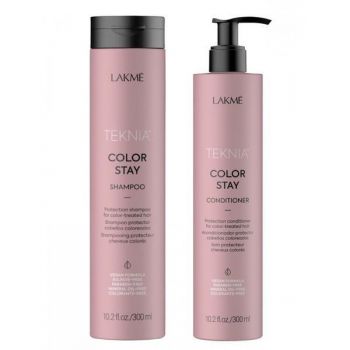 Set pentru parul vopsit, Lakme Teknia Color Stay Sampon 300ml + Balsam 300 ml ieftin