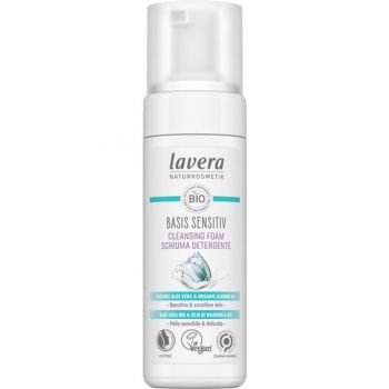 Spuma de Curatare pentru Ten sensibil - Basis Sensitiv Lavera, 150 ml