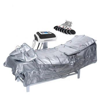 Aparat LCD Drenaj limfatic, EMS,Infrarosu Profesional de Slabit Presoterapie, Pierdere in Greutate, Anti Celulita, Detox Body Spa Silver de firma originala