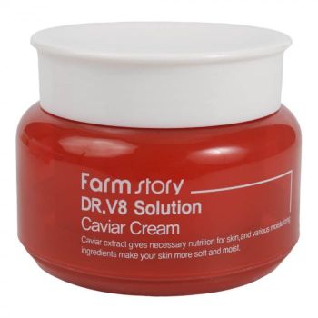 Crema cu Extract de Caviar pentru ten, Farm Story DR. V8 Solution Caviar Cream, 100 g