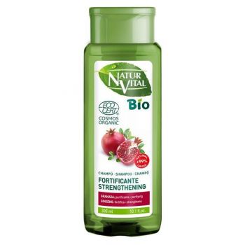 Sampon de intarire pentru parul subtiat cu extracte din plante BIO, NaturVital Organic strengthening shampoo, 300 ml