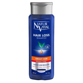 Sampon impotriva caderii parului pentru par gras, Natur Vital Hair loss Shampoo, 300 ml