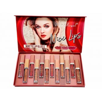 Set 12 rujuri buze, Miss Royal, Nice Lips, Waterproof